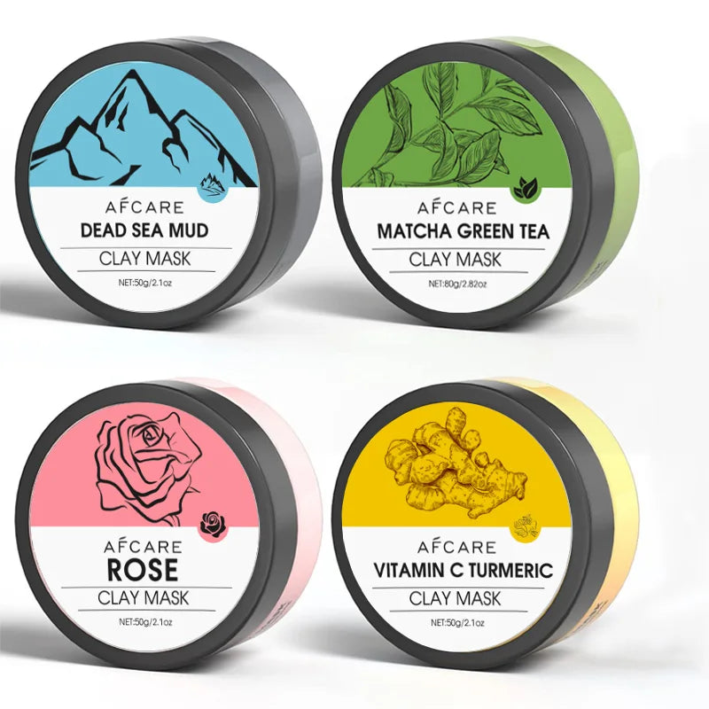 4-in-1 Natural Clay Face Mask Set (320g)
