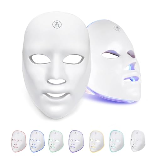 🌟 LED Face &amp; Neck Mask – 7 Color Light Therapy