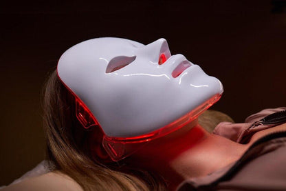 🌟 LED Face &amp; Neck Mask – 7 Color Light Therapy