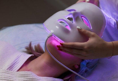🌟 LED Face &amp; Neck Mask – 7 Color Light Therapy
